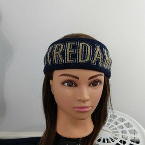 Notre Dame Headband Navy Gold new Womens winter game day warm sports fan